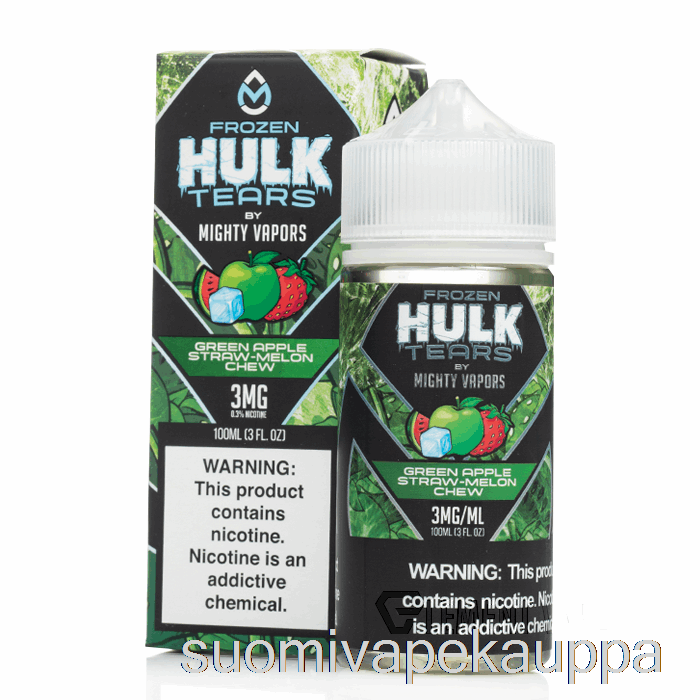 Vape Netistä Pakaste Vihreä Omena Olki Meloni Pureskelu - Hulk Kyyneleet - 100ml 0mg